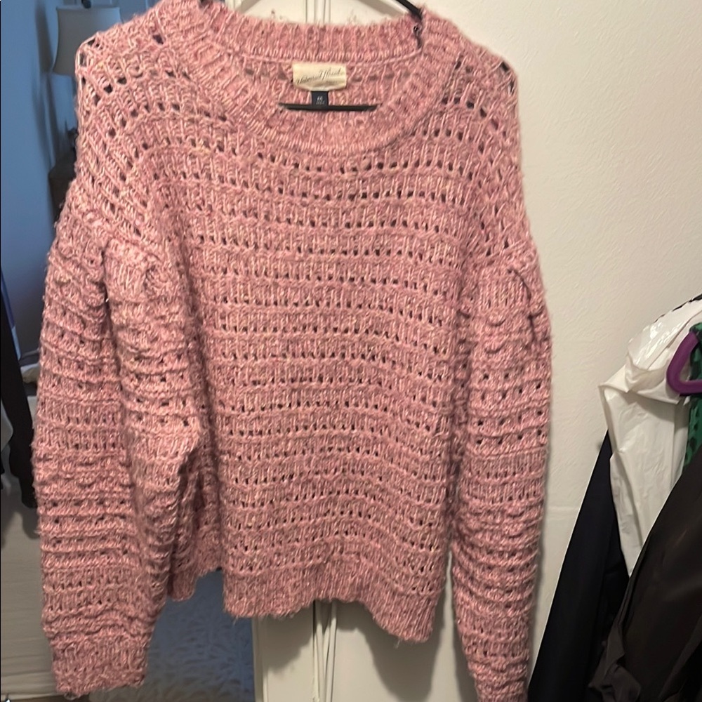 Pink Knit Women's Sweater